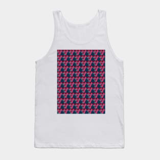 Cubic Geometric Dark Color Pattern Tank Top